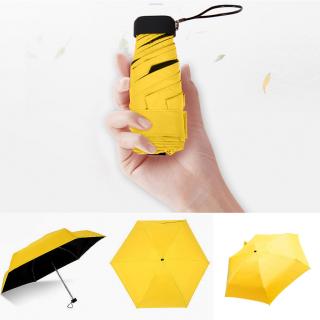 Pocket Mini Umbrella Rain Women Windproof Durable 5 Folding Sun Umbrel_1
